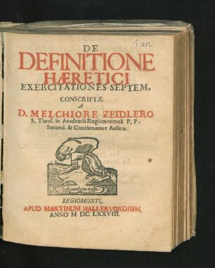 De Definitione Haeretici Exercitationes Septem