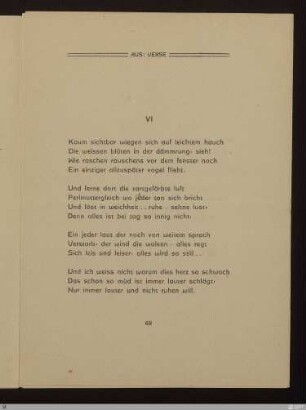 Sonette VI : [SW XV: keine Sigle]; [SW XV, S. 65/143] / Willem Kloos