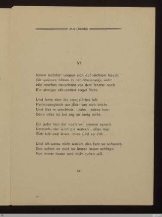 Sonette VI : [SW XV: keine Sigle]; [SW XV, S. 65/143] / Willem Kloos