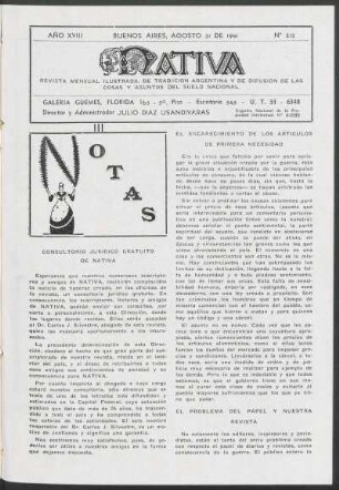 18.1941=Nr. 212: Nativa, 18.1941=Nr. 212