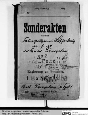 Feuerpolizei- und Löschordnung des Kreises Templin