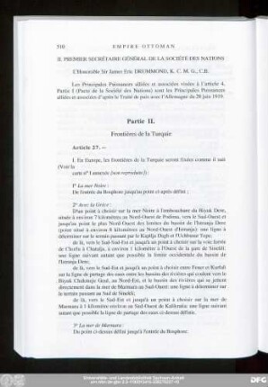 Partie II. Frontières de la Turquie