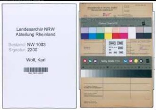Entnazifizierung Karl Wolf , geb. 13.02.1902 (Friseur)
