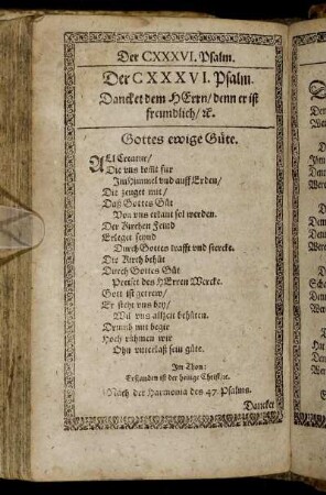 Der CXXXVI. Psalm. - Der CXL. Psalm.