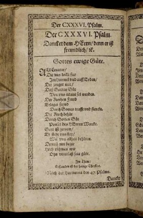 Der CXXXVI. Psalm. - Der CXL. Psalm.