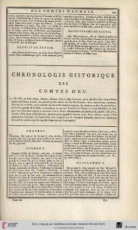 Chronologie historique des comtes d’Eu
