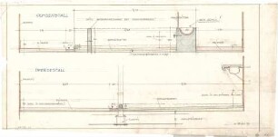 Littmann, Max; Bocksberg; Stallgebäude und Bauernhaus - Stallgebäude - Ochsenstall u. Pferdestall (Schnitte)