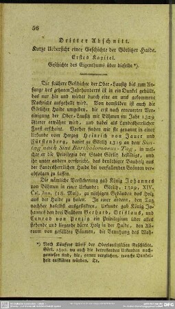 Dritter Abschnitt. Kurze Uebersicht einer Geschichte der Görlitzer Haide
