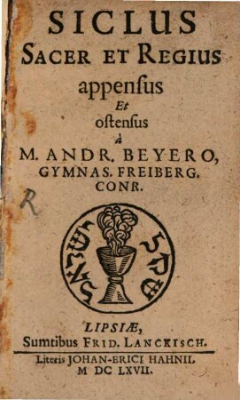 Siclus Sacer Et Regius