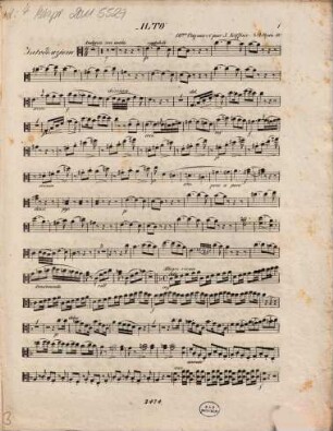 Dixhuitième potpourri sur des thèmes favoris de l'opéra Il crociato in Egitto de Meyerbeer : pour flûte ou violon, alto et guitare : oeuvre 187