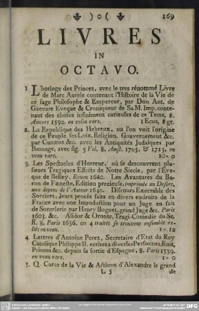 Livres In Octavo