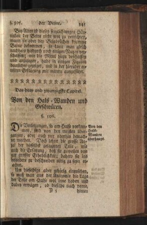 Das drey und zwanzigste Capitel. Von den Hals-Wunden und Geschwüren