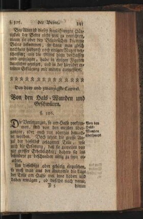 Das drey und zwanzigste Capitel. Von den Hals-Wunden und Geschwüren