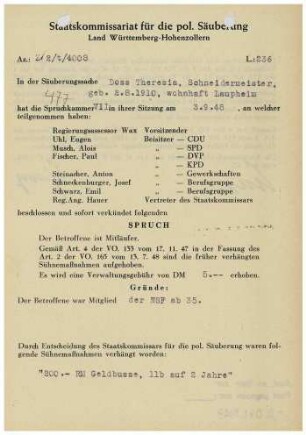 Doss, Theresia