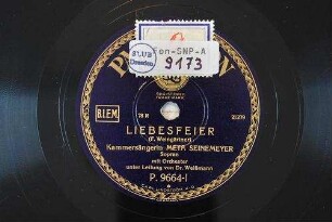Liebesfeier / (F. Weingärtner)