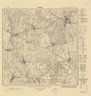 2457 (alte Nr.: 1061) Daber, Meßtischblatt (4cm - Karte)
