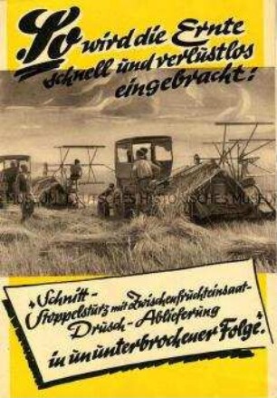 Sonderdruck mit Propaganda für die Landwirtschaftspolitik der DDR in Auseinandersetzung mit der Bundesrepublik