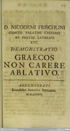 Atque De Ablativo Graecorum