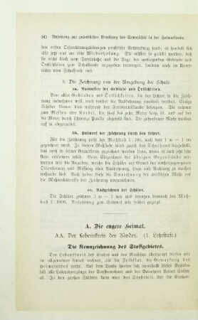 A. Die engere Heimat