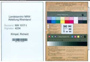 Entnazifizierung Richard Kimpel , geb. 23.10.1912 (Kaufmaennischer Angestellter)