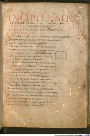 Otfrids von Weissenburg Evangelienbuch, Codex Frisingensis - BSB Cgm 14