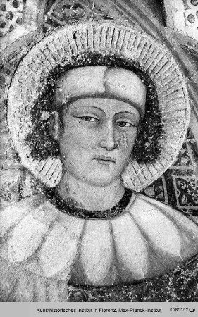 Verkündigung an Maria mit den Stadtheiligen Justus, Oktavianus, sowie Cosmas und Damian