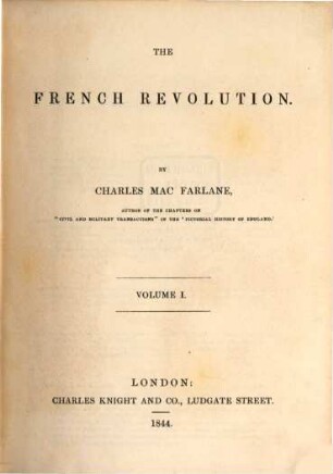 The French Revolution, 1