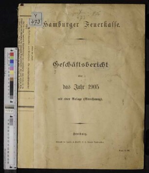 1905: Geschäftsbericht