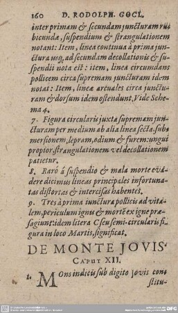DE MONTE JOVIS CAPUT XII.