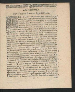 Ad rubricam. De verborum & rerum significatione.
