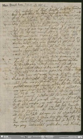 Eigenh. Brief von Charlotte Ernst an August Wilhelm von Schlegel, o.O., 03.03.1805