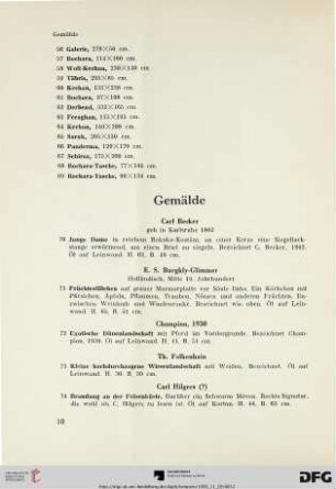 Gemälde (Nr. 70-93)