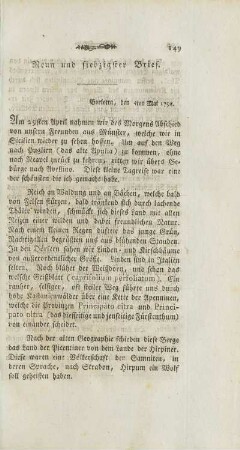 Neun und siebzigster Brief