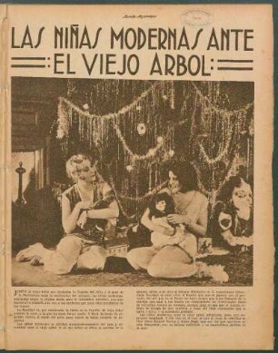 Las niñas modernas ante el viejo árbol