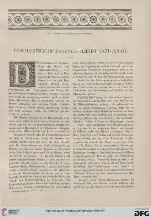 Portugiesische Fayencefliesen (Azulejos)
