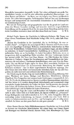 Engler, Michael :: Spuren der Geschichte Schleswig-Holsteins, mit Texten von Claus Ahrens : Neumünster, Wachholtz, 1993