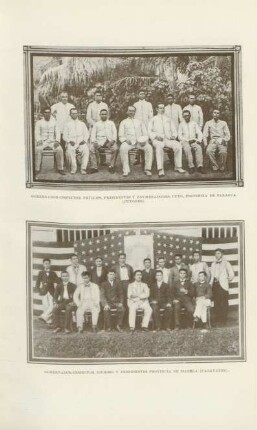 Gobernador-inspector Phillips, presidentes y enumeradores, Cuyo, provincia de Paragua (Cuyones). Gobernador-inspector Dichoso y presidentes provincia de Isabela (Cagayanes)