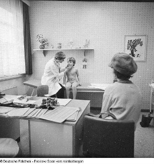 Poliklinik Blasewitz, medizinische Betreuung von Patienten: Kinderabteilung