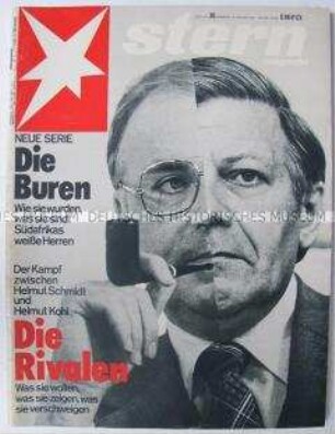 Magazin "stern" u.a. zur Bundestagswahl 1976 und über die Lage in Südafrika