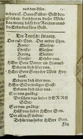 Die Teutsche Litaney.