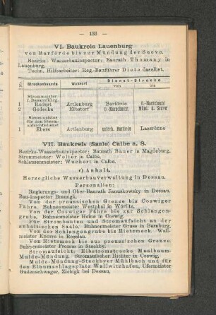VI. Baukreis Lauenburg