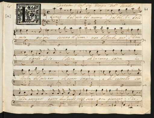 Lungi dal mio bel nume; S, bc; HWV 127