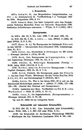 Kriminalität und bekanntere Kriminalfälle