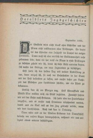 Haraldsets Jagdgeschichten