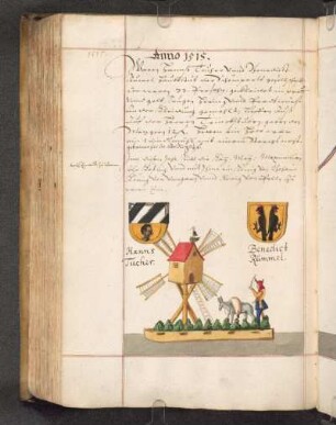 Wappen Hanns Tucher, Benedict Rummel; Hölle: Windmühlle