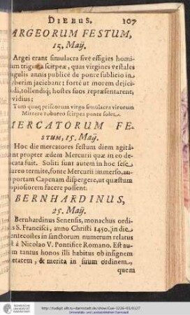 Mercatorum festum, 15. Maÿ.