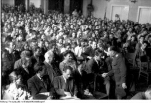 Meißen. 2. Parlament der Freien Deutschen Jugend (FDJ), Veranstaltungen u.a. mit Wilhelm Pieck, Otto Grotewohl und Walter Ulbricht, Pfingsten 1947