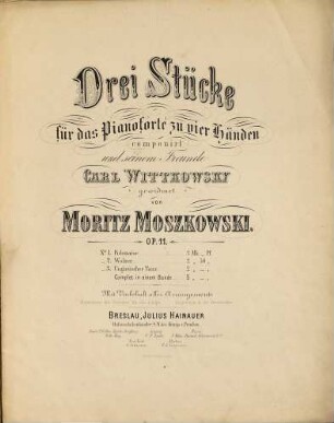 Drei Stücke für das Pianoforte zu vier Händen : op. 11. 1, Polonaise