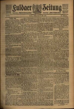 Ausgabe vom Freitag, den 30. Juli 1909.
