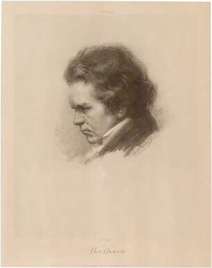Lithographie Ludwig van Beethoven